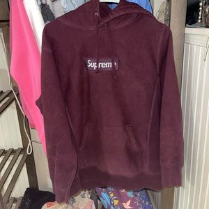 Maroon supreme Hoodie
